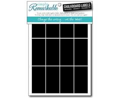 Kreidetafel Etiketten – Rechteck Kreide Etiketten abnehmbarer, Rewriteable, einfach Bemerkenswert. Organisieren, personalisieren und unterhalten Classic, nachhaltige, Material. Small