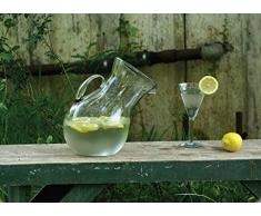 Kalalou Große Krug aus Glas, gekippt, Einheitsgröße, Grün