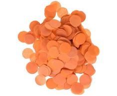 Wrapables 2,5 cm rund Gewebe Konfetti Party Dekorationen für Hochzeiten, Geburtstagsfeiern, und Duschen Orange