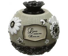 Modeles 88011, 12,7 cm rund Teelichthalter, Love Sentiment
