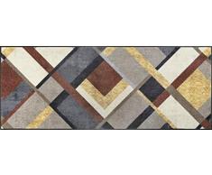 Wash + Dry Design Läufer, 100% Polyamid, Grau, 75/190