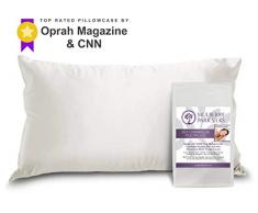 Kissenbezug aus 100 % reiner Maulbeerseide, 19 Momme auf beiden Seiten, hypoallergen, weich, atmungsaktiv, für verbesserten Schlaf, ohne Reißverschluss, 600 Fadenzahl, Öko-Tex, Seide, elfenbeinfarben, Standard (20 by 26 inch)