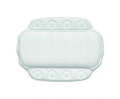 Kela 22363, Nackenkissen Kreta, Mit Sauger, PVC-Weichschaumbeschichtet, 32 x 23 cm, WeiÃ