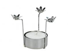 Teelichthalter - Metall - Silber