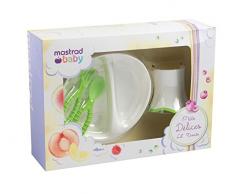 mastrad Kindergeschirr, Kunststoff, grün, 24.2 x 33.8 x 9.3 cm