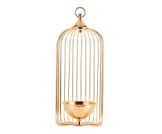 YINASI Kerzenhalter in Vogelkäfig, Vintage-Stil, handgefertigt, Kerzenhalter, dekorative Metall-Teelichthalter zum Aufhängen, Vogelkäfig-Laterne, Hochzeitskerze für Tische, Schreibtische und Weihnachtsdekoration