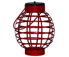 Starke Solarlampe Lampion, Metall, Rot