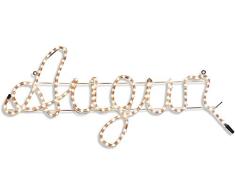 Galileo Casa 2196579 Leuchtschild Auguri 90 x 40 cm, weiß, Nein