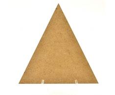 Lasercutouts Geschenkanhänger aus MDF-Holz, dreieckig, 30 mm (3 cm), 10 Stück