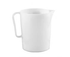 Giganplast Gig Messbecher, 4 Liter, Polyethylen, Weiß