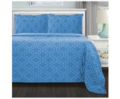 Superior Bettwäsche-Set Modern Full/Queen Spalier Hellblau