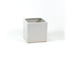 WGV kariert Keramik Vase, 15,2 cm weiß