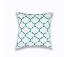 TAOSON Baumwolle Bestickt Kissen cover-s20501 18x18(45x45cm) S112 Turquoise