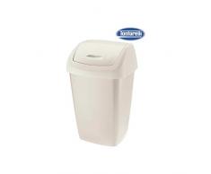 Lennox Abfalleimer mit Schwingdeckel, 15 l, Aurora Creme