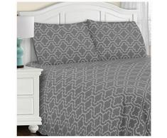 Superior Bettwäsche-Set Modern Full Spalier Grau
