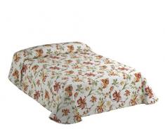 Viantala Trevi 100 Tagesdecke Boutí Bett 180, Baumwolle, Kessel und weiß.