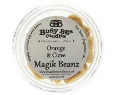 Busy Bee Kerzen Orange und Nelke Magik Beanz, Set von 6