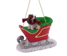 Basset Hound Schlitten Hund Weihnachten Ornament