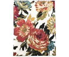 Envogue Elegante Tischdecke mit Blumenmuster, 152,4 x 213,4 cm, schöner Gartendruck für atemberaubende Tischdekorationen oder den täglichen Küchentisch & stilvolle Heimdekoration