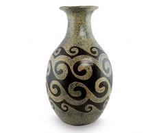 NOVICA 551.235,9 cm Ocean Waves Keramik Deko Vase