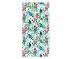 Caro Home Strandtuch Stripes Collection, 100 % Baumwolle, Premium-Qualität, XL, 91 x 68 cm, dick und plüschig, gekämmte Baumwolle, 440 g/m² Bird Paradise Multi