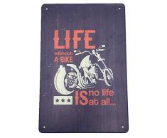 AIQIBAO Aikibao Metallschild, Vintage-Design, Wanddekoration, für Zuhause, Kaffee, Garage, Bar, Pub, Küche, 30,5 x 20,3 cm h