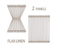 Fmfunctex Türvorhang, Leinenmischung Casual 52x40L |Door Curtains Natur