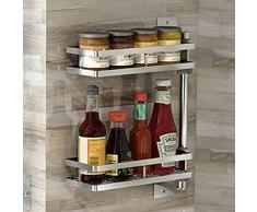 Odstore Eckregal, platzsparend Gewürzregal Wandmontage Eckregal, platzsparend 2 Tiers