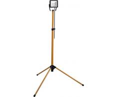 Goobay 20W LED Baustrahler auf Teleskopstativ, Zink, 20 W, Schwarz/Gelb,