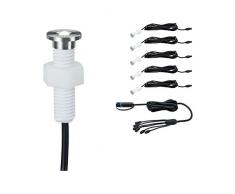 Paulmann 936.94 Outdoor Plug & Shine EBL Set MicroPen II IP67 3000K Edelstahl 93694 Einbauleuchte Einbaustrahler Ausseneinbauleuchte Aussenbeleuchtung