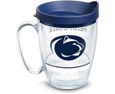 Tervis 1348012 Penn State Nittany Lions Tradition Isolierbecher mit Wrap und marineblauem Deckel, 473 ml, transparent