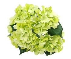 FELICE Arts Künstliche Blumen 45,7 cm Seide 7 Big Head Hortensie Blumenstrauß Für Hochzeiten, Raum, Zuhause, Hotel, Party Dekoration und Urlaub Geschenk grün