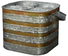 Deco 79 Metall Verzinnen Flaschenhalter, 9 von 17,8 cm