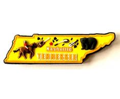 Tennessee State Multi Farbe PVC Kühlschrank Magnet
