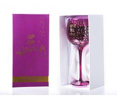 Boxer Gifts GWO703 Nine Glass Neun-Till Wine Opulentes Weinglas mit lustiger Neuheit für Sie, ideal für Geburtstage, Weihnachten, geheimen Weihnachtsmann und Muttertag, in Geschenkbox, glas