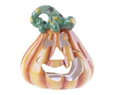 Blue Sky Teelichthalter, Keramik, Kürbis-Jack, 15,2 x 12,7 x 15,2 cm