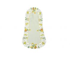 Bellanda 2866-40x110 Oval Tischdecken Polyester, 110 x 40 x 0,50 cm, Gelb