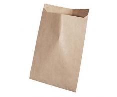 Rayher 68084000 Papiertüte braun, Lebensmittelecht, 9x13cm, 60g/m2, SB