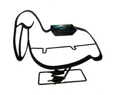 Global Pelican Kerzenhalter, Tischdekoration, offenes Metall, Kerzen auf Seilhalter, dekorative Votivkerze, Teelichthalter, nautisches Design, Braun