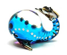 Handgefertigt, mundgeblasen, Wal, Meer, Tierfigur