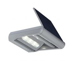 Green Blue GB131 Solar Wandlampe mit Zwei Lichtquellen Dämmerungssensor Wandleuchte 4000K Solarbetrieben IP 44(200 Lumen - 6X LED - 12 W)