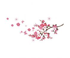 ANBER New Butterfly Cherry Blossom Blume Baum AST Wandsticker Decor Kinder Baby Aufkleber