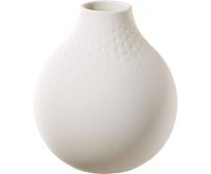 Villeroy & Boch Collier Blanc Vase Perle No. 3, 11x11x12 cm, Premium Porzellan, Weiß