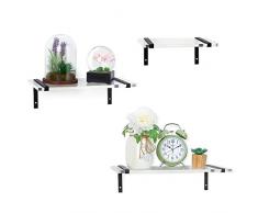 LIANTRAL Wandregal, schwimmend, 3er-Set, Ablagefläche für Wohnzimmer, Küche, Büro