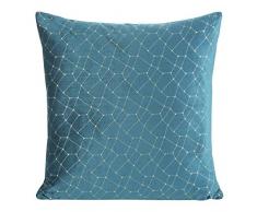 Eurofirany Kissenbezüge Kissenhüllen Couchkissenbezüge Sofakissenbezüge Dekorationskissen Doppelpack 2er Set Kopfkissenbezüge Dekokissen Sitzkissen, Senf, 45X45 cm, 2