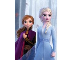 Komar Disney Wandbild Frozen Sisters in The Wood | Kinderzimmer, Babyzimmer, Dekoration, Kunstdruck | ohne Rahmen | WB072-50x70 | Größe: 50 x 70 cm (Breite x Höhe)