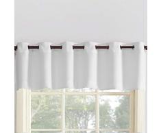 Nr.918 Montego Ösenvorhang Texturiert Küchenvorhang Volant 56 x 14 Valance weiß