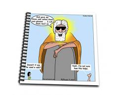 3dRose DB 19512 _ 1 Exodus 34 29 35 Moses, die sexy Wieder Bibel Moses Gott Fashion Sense Sun Gläser sauber O Zeichenheft, 8 von 20,3 cm