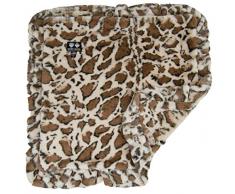 BESSIE AND BARNIE Giraffe (Rüschen) Ultra Plüsch Kunstfell Haustier Hund Katze Welpen super weich Wendedecke (mehrere Größen), LG - 56 x 36