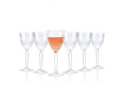 RCR Crystal RCR 26719020006 Brillante Longdrinkgläser, 370 ml, 6er-Set, Kristall, milliliters